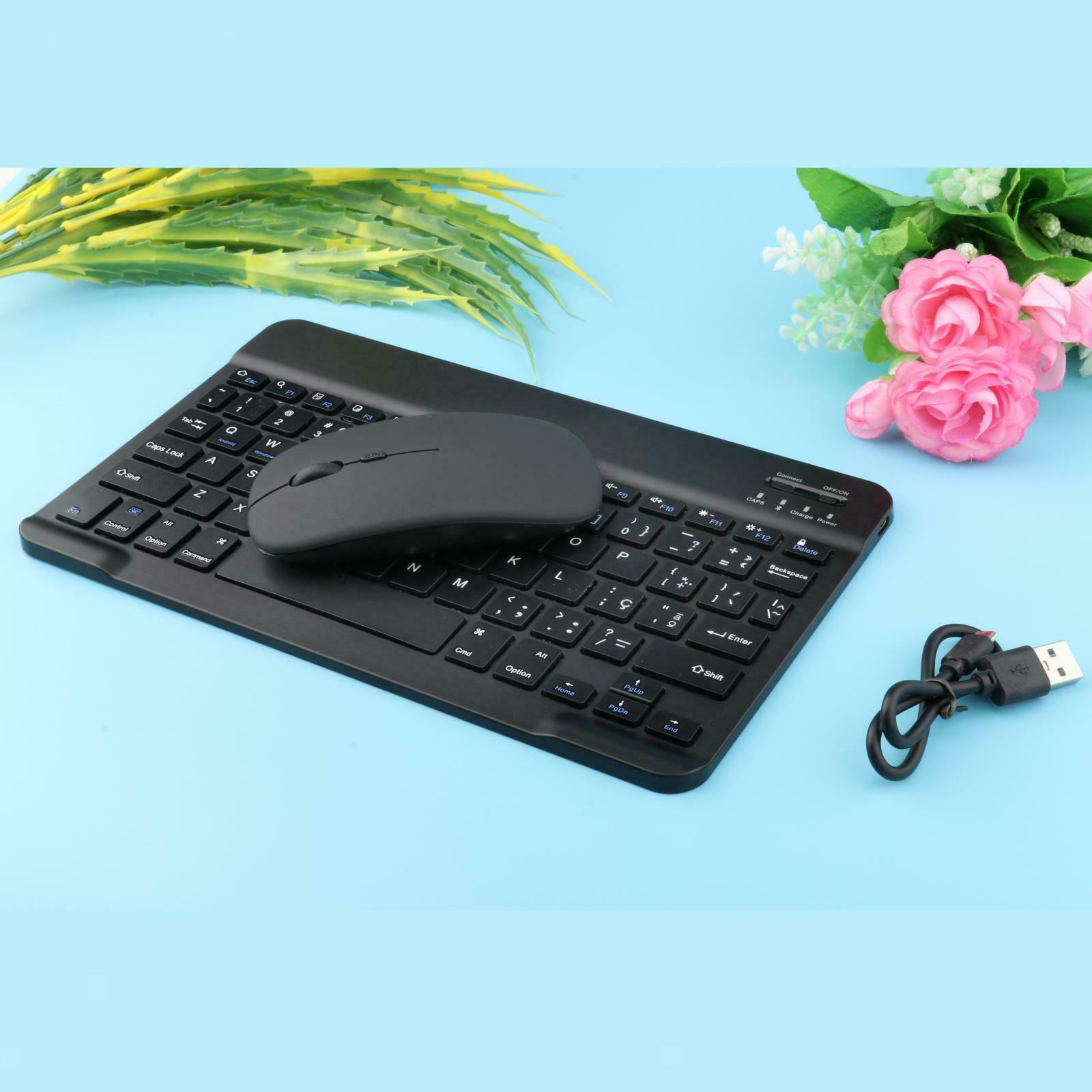 Universal Wireless Bluetooth Keyboard and Mouse 78Keys for Computer Desktop