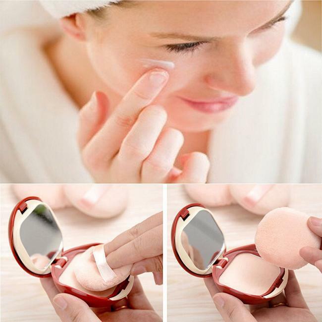 1Pcs Small Face Body Puff Cosmetic Makeup Soft Sponge Cotton Beaut.l8