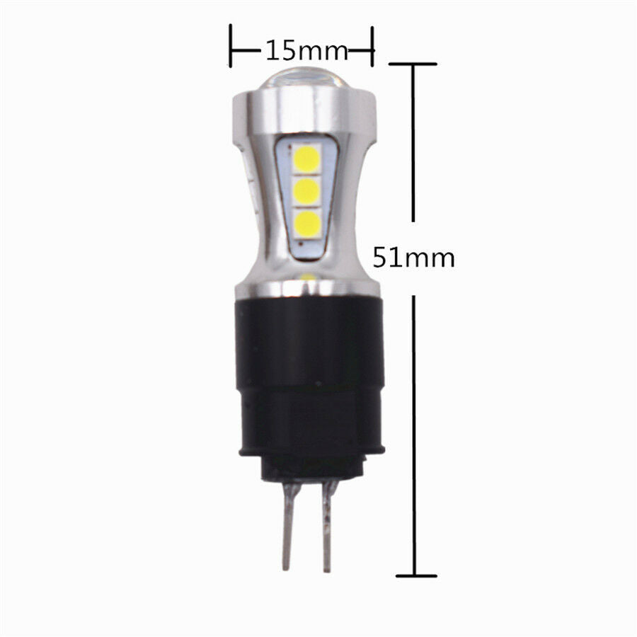 2pcs G4 Hp24w LED 12V White 3030 18SMD led For Citroen c5 and peugeot 3008 drl