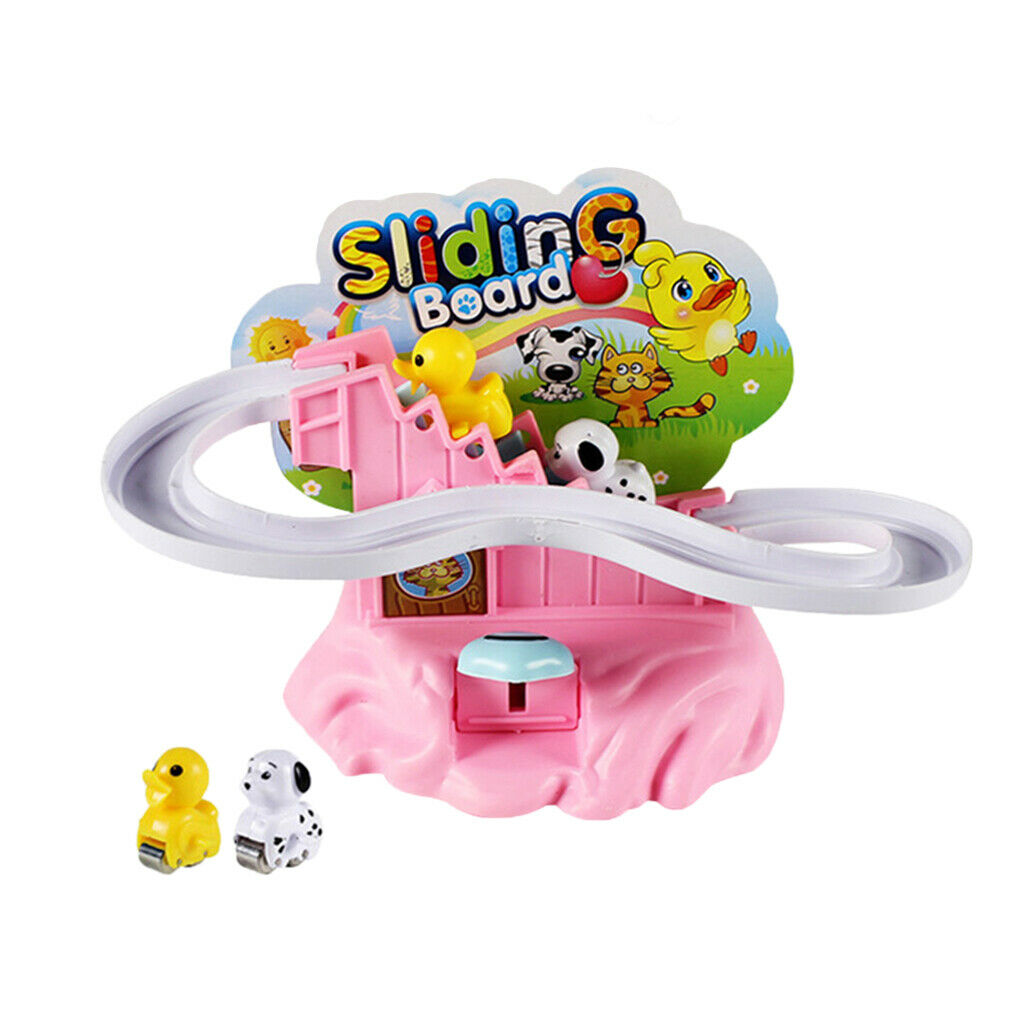 Plastic Dog Climb Stair Manual Railway Track