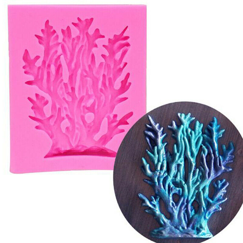 Tree Branch Sea Coral Silicone Mold Fondant Mold Chocolate Cake Decoratin.l8