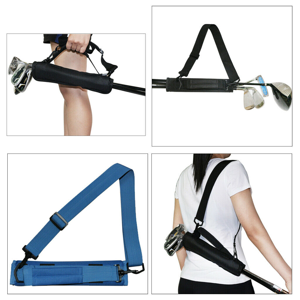 3 Pieces Golf Club Bag Mini Driving Range 3-5 Club Handbag Carry Case Tote