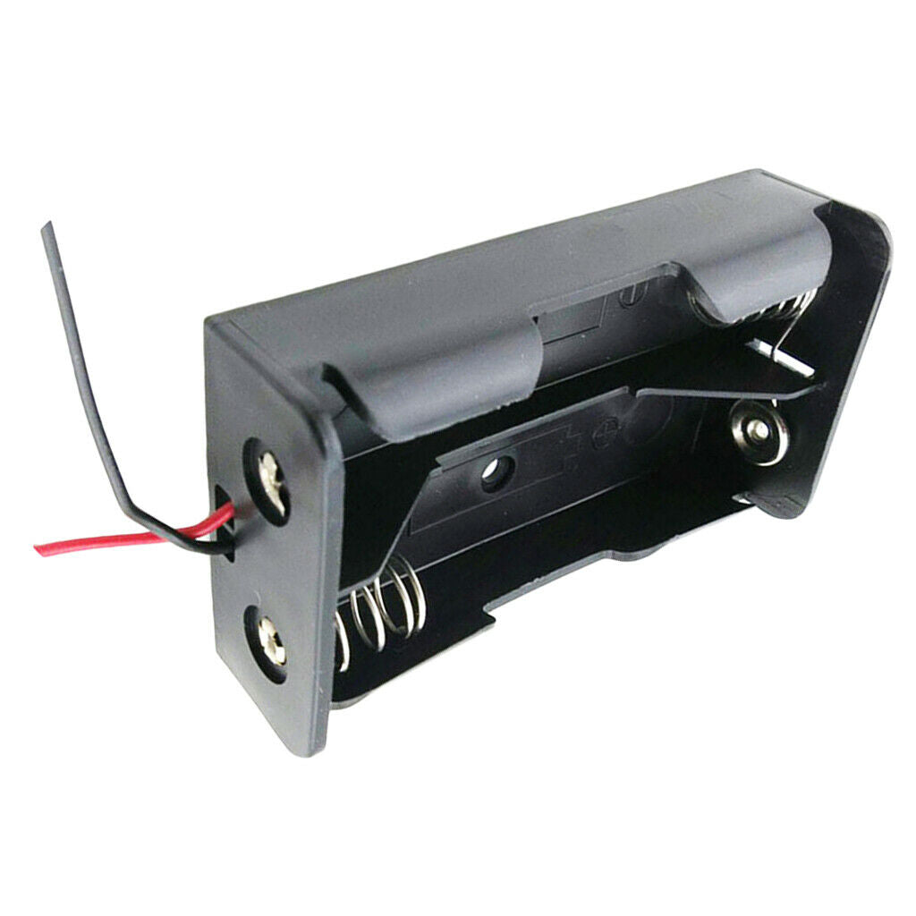 Rubber Wire Battery Holder Case Storage Box for 1x18650 Battery Black