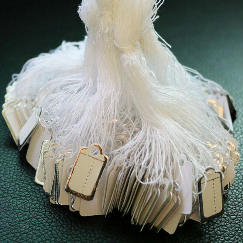 500Pcs Jewelry Price Tags Strung Marking Tag Paper Display Tag String Label