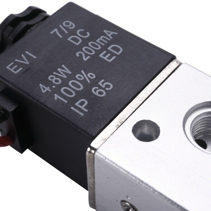 1 Pcs 3V1-06 Nc Solenoid Valve Dc 12V 3 Way 2 Position 1/8Inch Bsp Normally ClW5