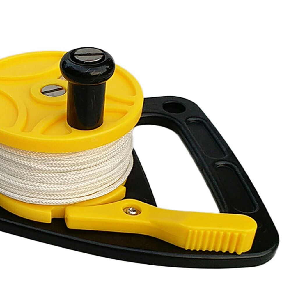 Scuba Diving 46m Line Reel Kayak Anchor Clip Safety Gear for Wreck Cave Dive