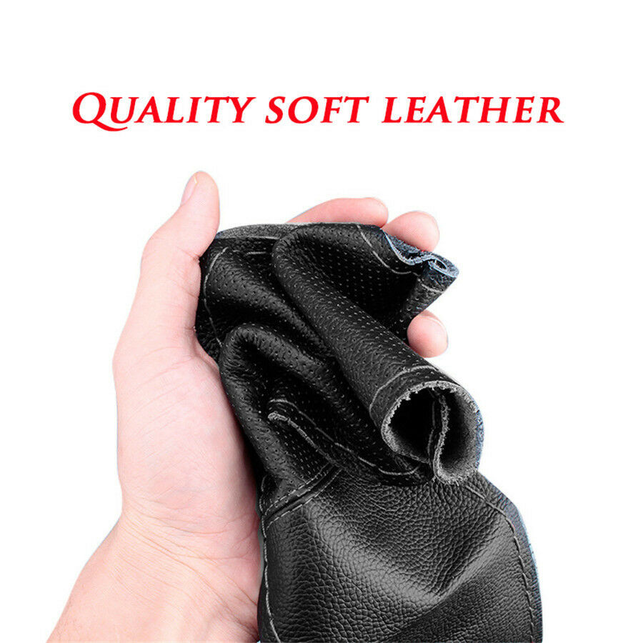DIY Steering Wheel Covers/ Soft Real Leather Handmade Braid With Needle &Thread
