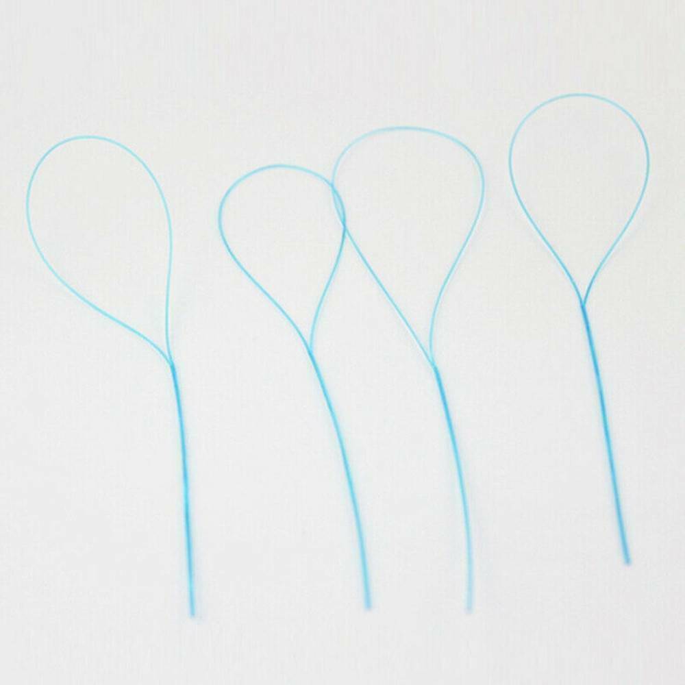 105pcs Dental Floss Threader Nylon Loop Floss Threaders Color Random 0.3mm New