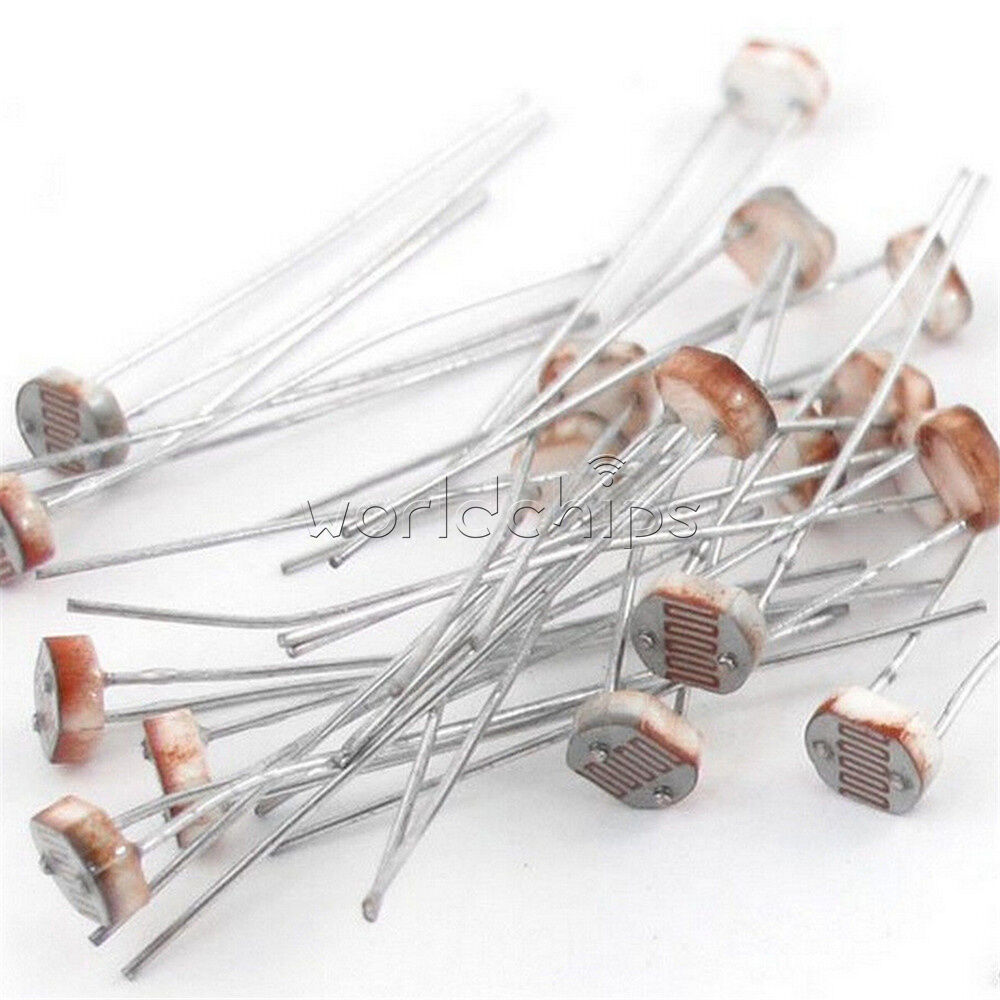 100PCS 5MM Photoresistor GL5528 LDR Photo Resistors Light-Dependenâ€‹t