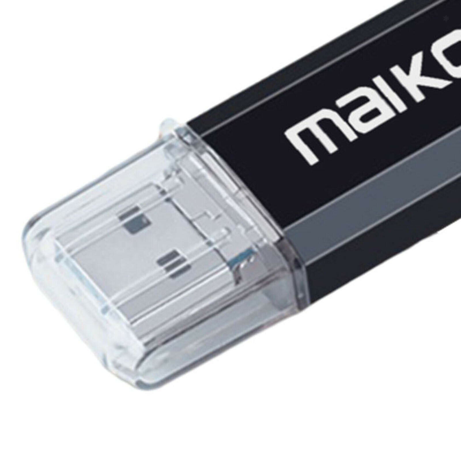 Portable 3-in-1 64G USB 3.0 Flash Drive Type-C&Micro USB Memory Stick Black