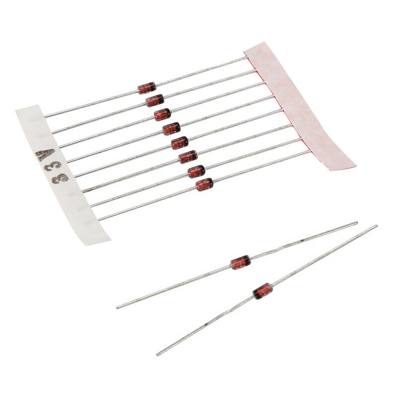 1W (3V To 33V) 250 Pcs 25 Values 1W Zener Diode Assorted Kit Assortment Set V8D6