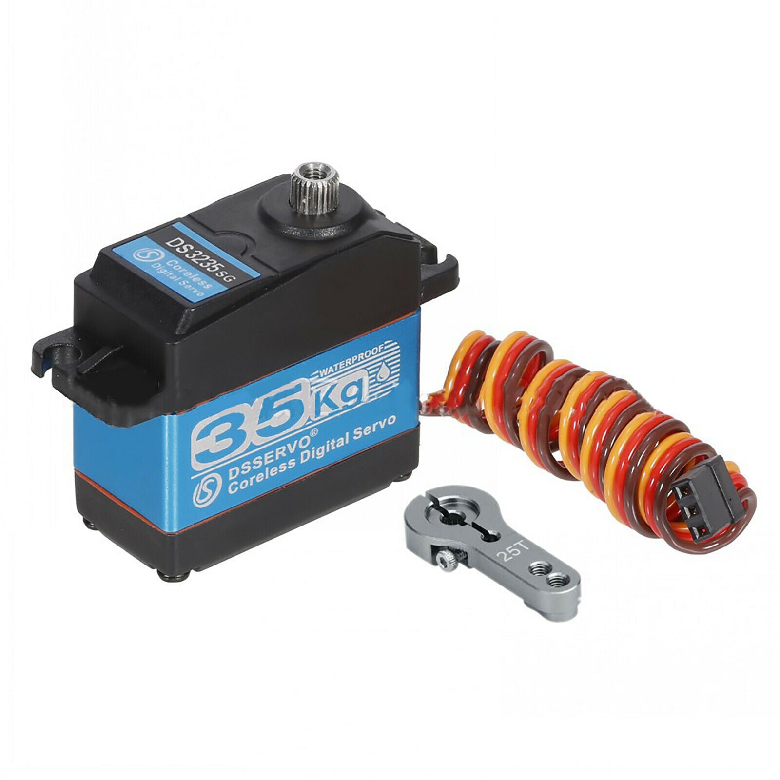 Metal Cordless Digital Servo Steering Gear for Axial SCX10 RR10 RC Crawler Car