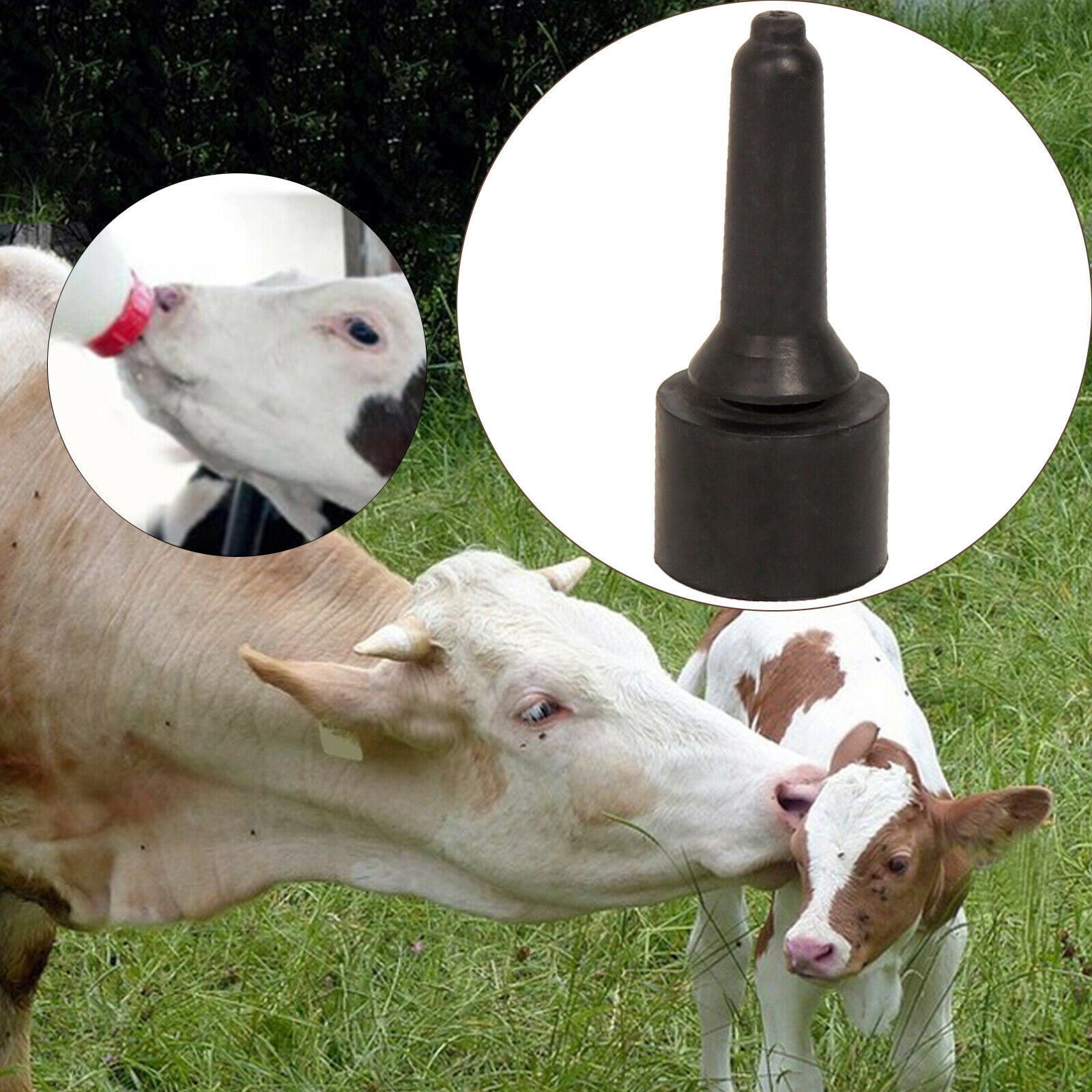 Livestock Nipple Soft for Nursing Cattle Calf Goat Small Animal 7.7x3.2cm