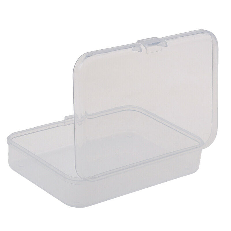 9.3*6.3*2.2cm Transparent Plastic Storage Box Clear Square Multipurp gtJC.l8