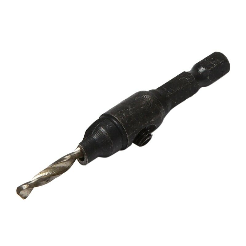 4x Countersink HSS Taper  Change #6 #8 #10 #12 Drill Tool Bits 1/4 Hex Shank LG1