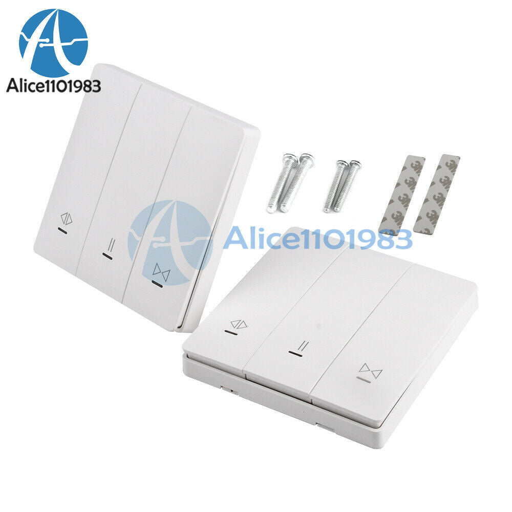AC 85V-250V Smart Curtain Roller Shutter Motor Switch With Remote Control Panel