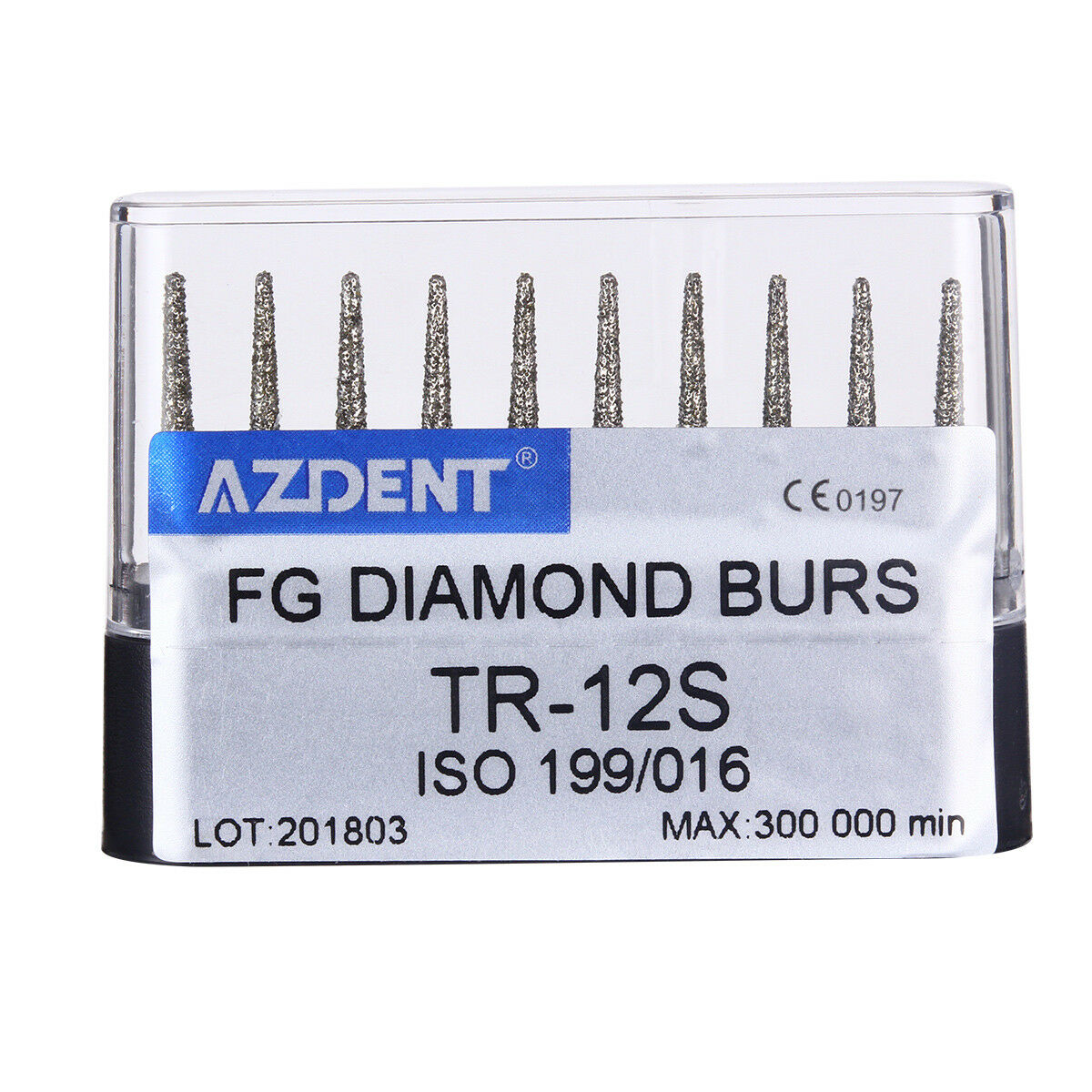 500PCS Dental Diamond Burs Super Coarse Round Head Turbine Handpiece TR-12S