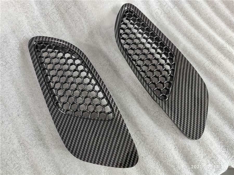 2x Carbon Fiber Style Bonnet Vent Hood Air Vents For BMW E90 E91 E92 E93 M3 Type