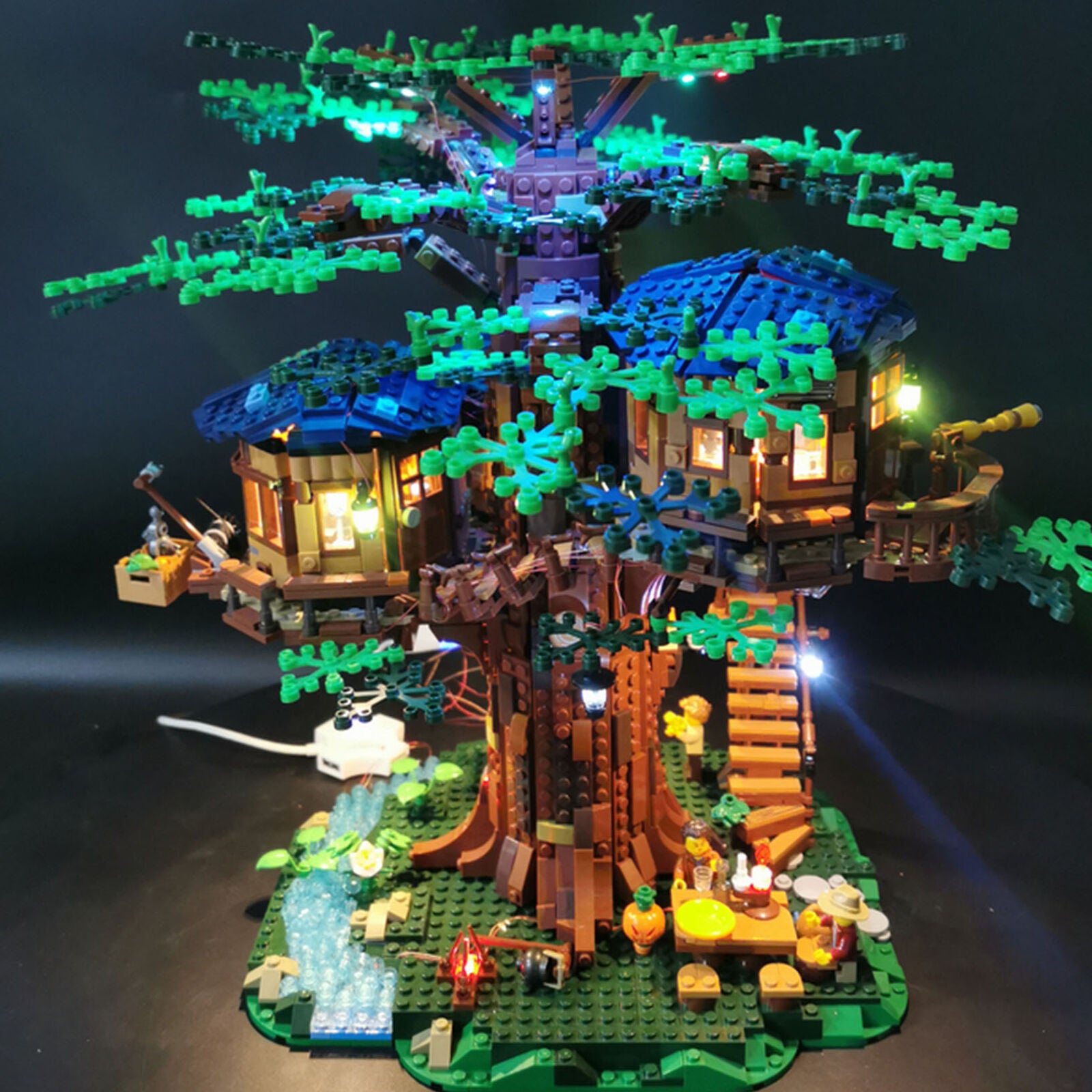 For Lego 21318 Ideas Treehouse Bricks Toys ONLY LED Light Lighting Kit w/