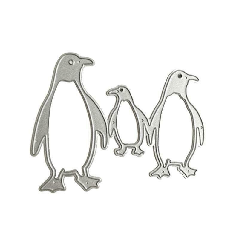 Penguin Family Carbon Steel Cutting Dies DIY Scrapbooking Photo Album Embossing