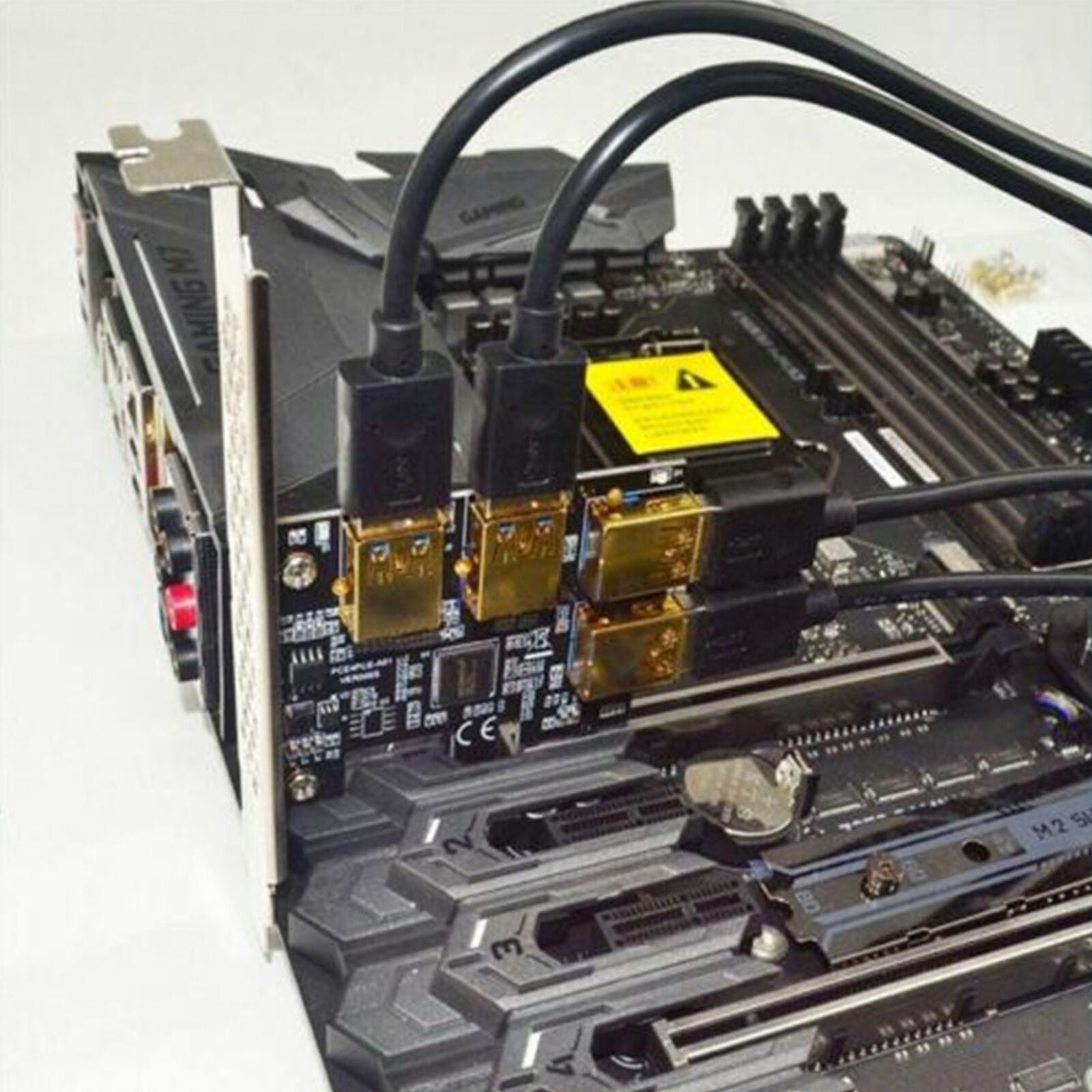 New 4 Slot USB 3.0 PCI-E Express 1x to 16x Riser Card Adapter PCIE Multiplier