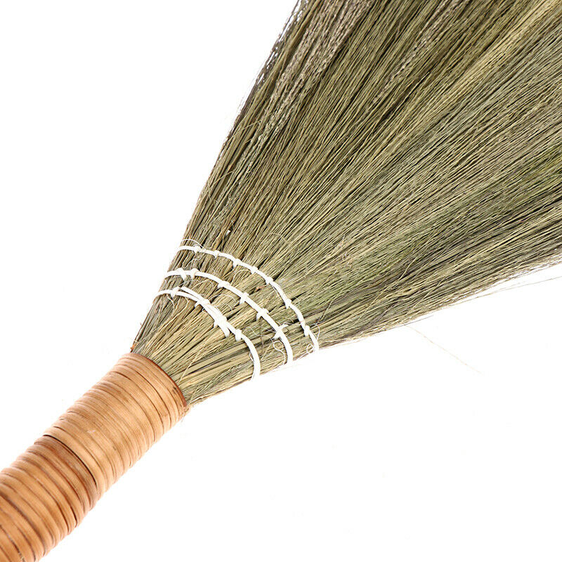 1Pcs Wooden Floor Soft Broom Sweeping Manual Grass Hair Sweeper Dust Brush To SJ