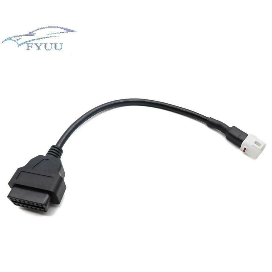Diagnostic Connector for Yamaha R1 R6 4 Pin to OBDII OBD2 Harness Cable Adapter
