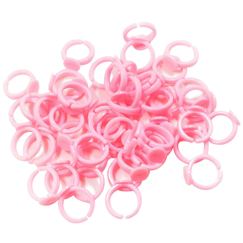 50x Handmade Rings Setting Base Cute Round Cabochon Gems Finger Rings Blanks