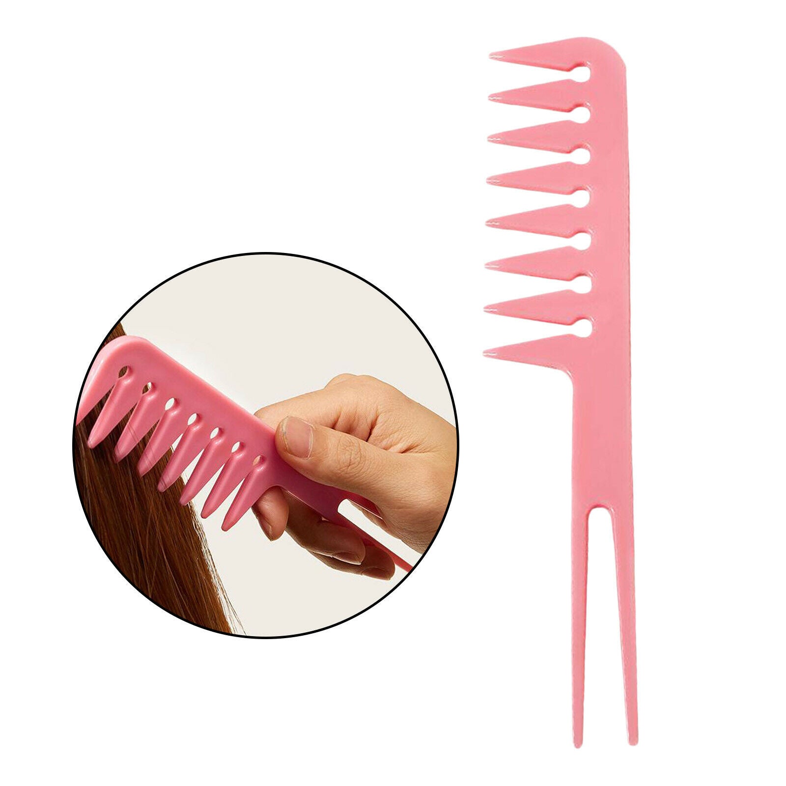 Barber Wide Tooth Styling Comb Fantail Comb for Women Men Heat Resistant Premium