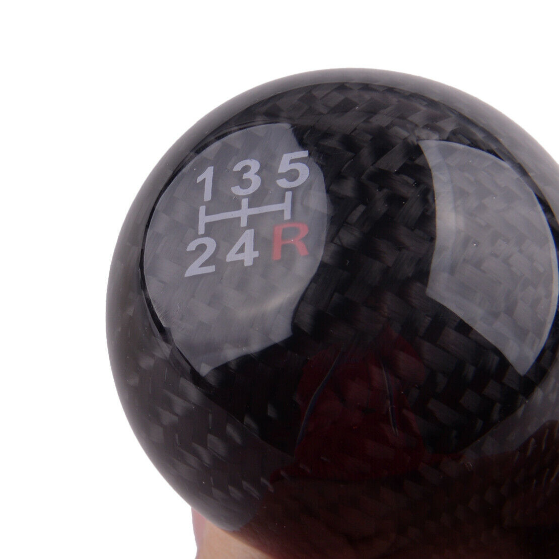 5 Speed Carbon Fiber Car Manual Gear Stick Shift Knob Shifter MT M8 M10 M12 Item