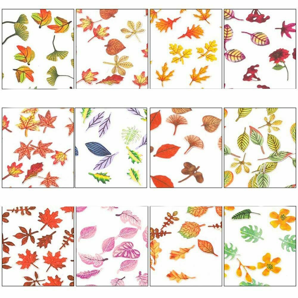 Glitter Flakes Autumn Nail Art Sequins Nail Paillettes Holographic Maple Leaves