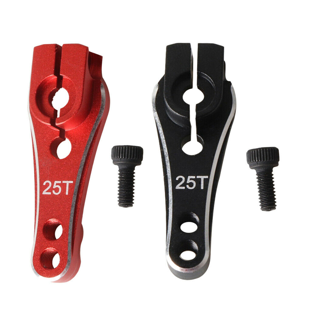Upgrade Alloy 25T Steering Servo Arm Horn 2Pcs for s 4 1:10 RC Toys