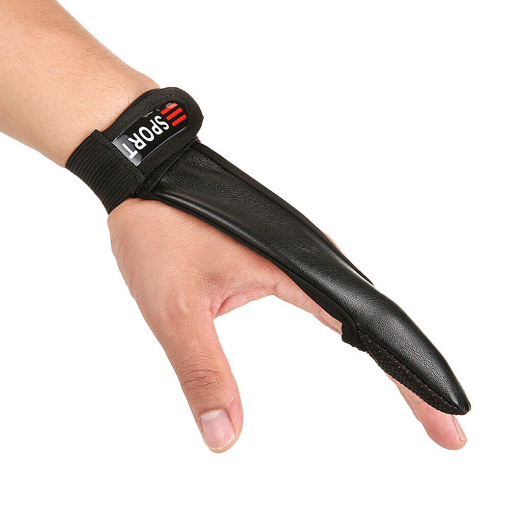 4x Single Finger Fishing Glove Anti-Slice Shield for Surf Fishing Black