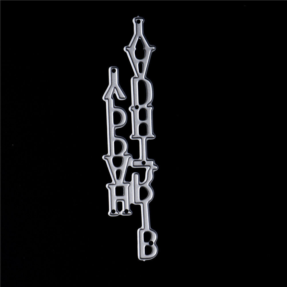 2pcs Happy Birthday letters Metal Cutting Dies Stencil Scrapbooking decor .l8