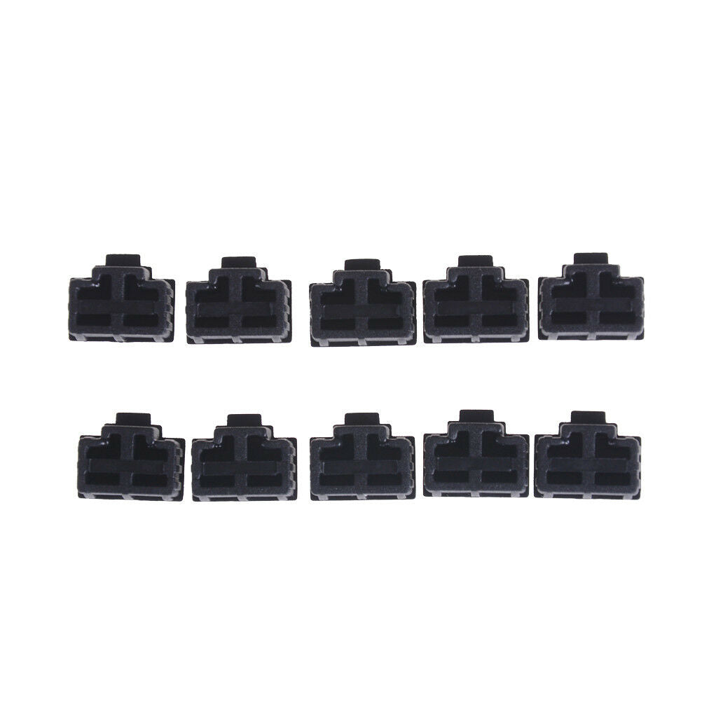 10Pcs Black Ethernet Hub Port RJ45 Anti Dust Cover Cap Protector Plu.l8