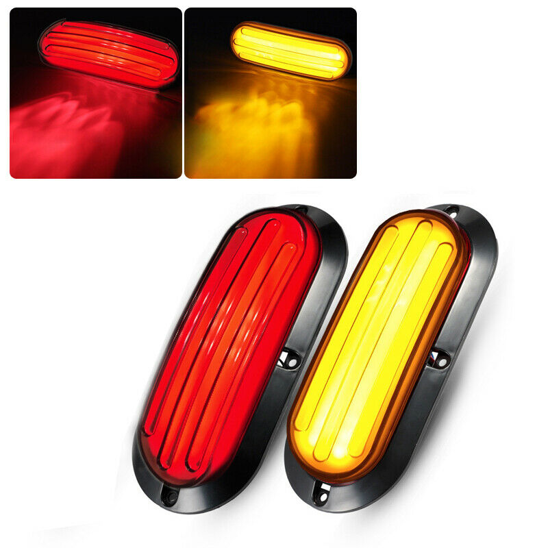 2PC 74LED Car Turn Reverse Truck Guiding Tail Lamp Rear Brake Light Red & Yellow