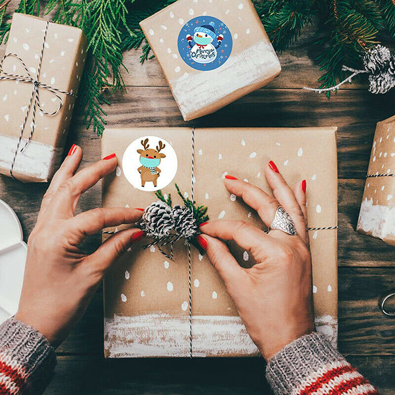 500pcs Christmas gift stickers gift sealing stickers holiday gift wrapping de JY