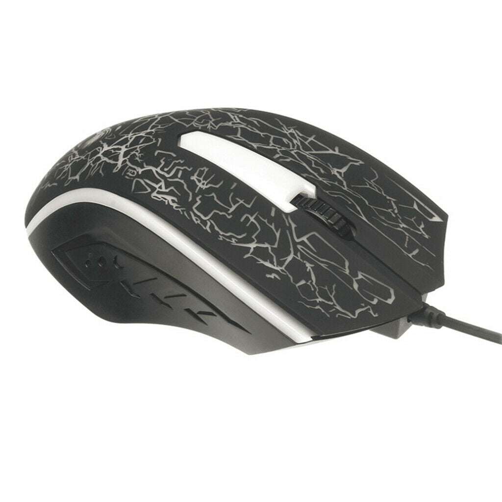 Gaming Mouse, Ergonomic USB Wired Gamer Mice 4000DPI 7Colors RGB LED Breathing
