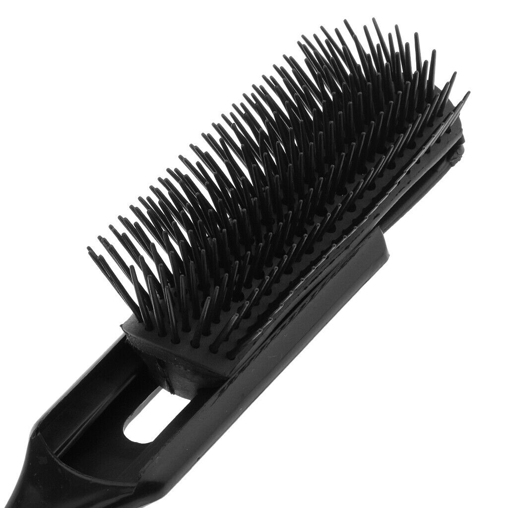 Black Salon Adjustable Anti-Static Hairdressing Hair Styling Comb Brush Tool -