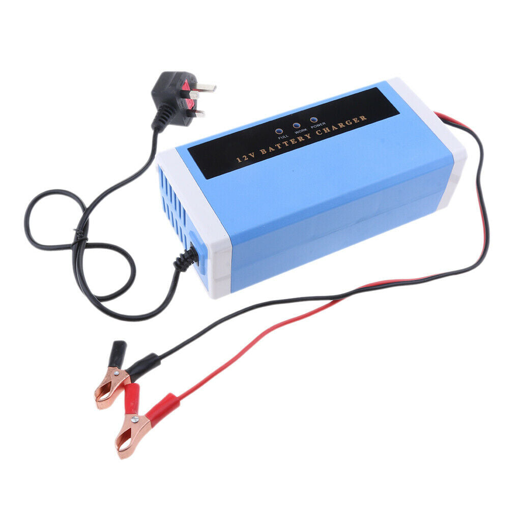 Automotive  Rechargeable Battery Charger 12V 10A  Power Supply 220V UK Plug