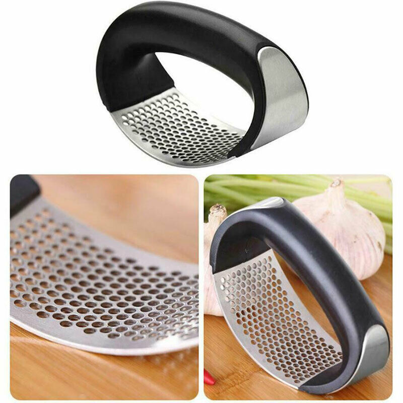Stainless Steel Manual Garlic Press Crusher Squeezer Masher Kitchen-To.l8