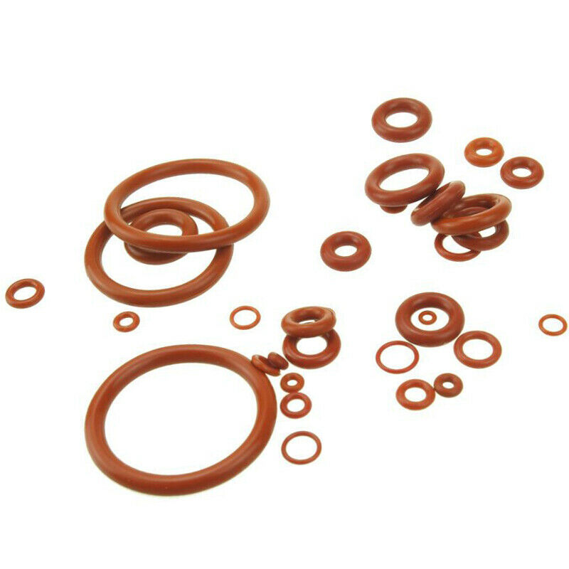 1500pcs Food Grade Silicone O-Ring 1.5mm*27mm Red Sealing Ring Waterproof