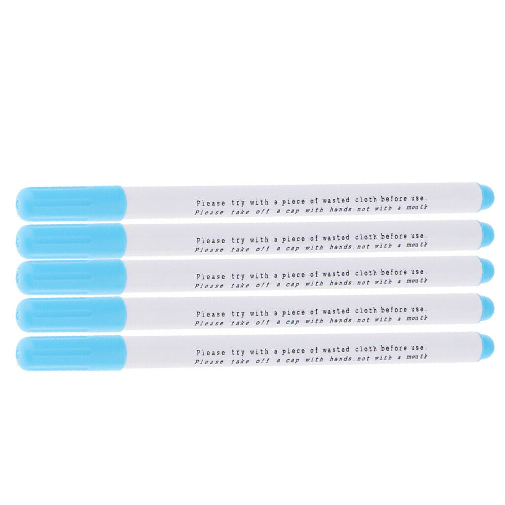 10pcs Blue Water Erasable Pen Water Soluble Pen