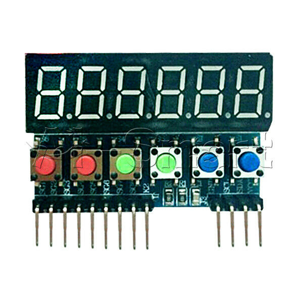 Digital TM1637 6-Bits Tube Display Key Scan Module IIC interface For Arduino
