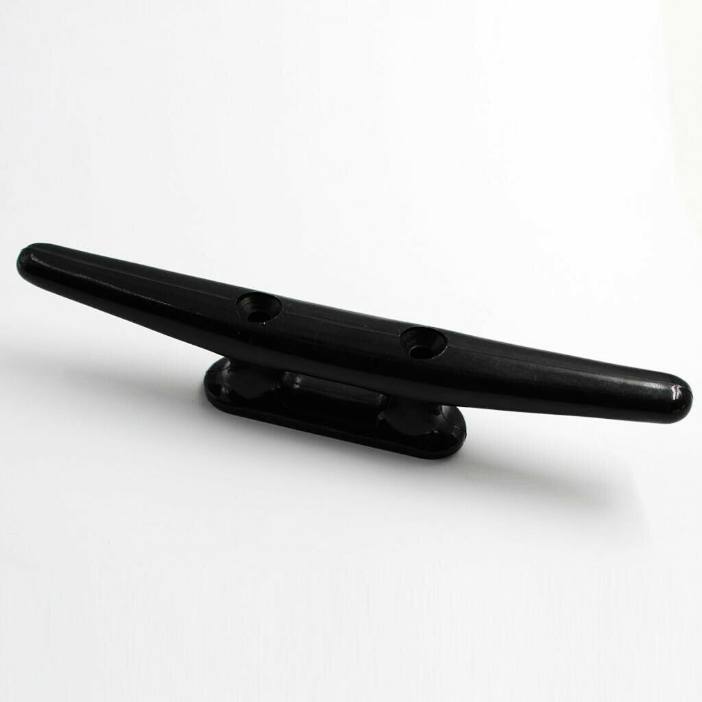 8" Black Nylon Closed Base Marine Boat & Dock 8 inch Cleat