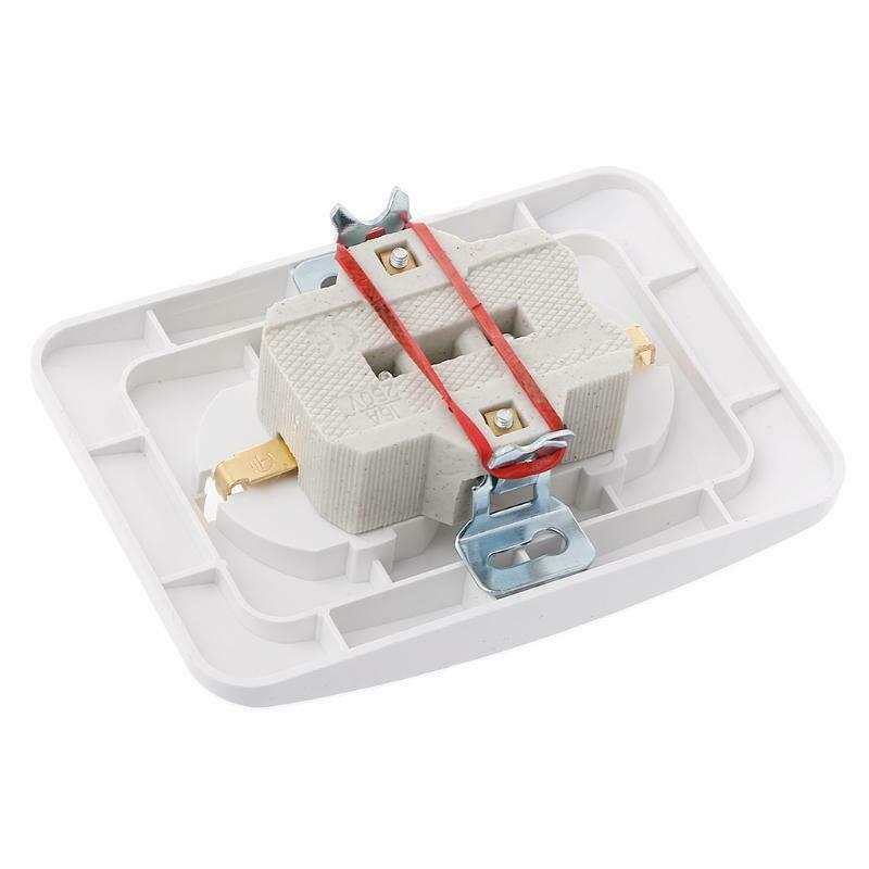 220V/16A 118x80mm EU Double Ground Socket Household Industrial Power Outlet