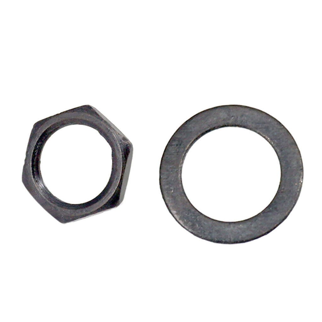 Set of 20 Iron Socket Nuts Washers for Electric Guitar Replacement Parts