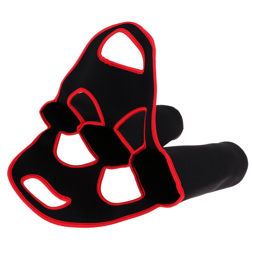 Insulated Water Bottle Holder Bag Sleeve for 3 Pack Bottle Black Red