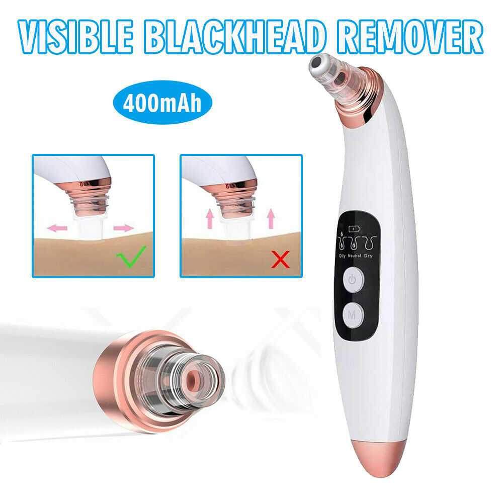 Visible Electric Blackhead Remover with Camera Derma Vacuum Pore Cleaner Suction