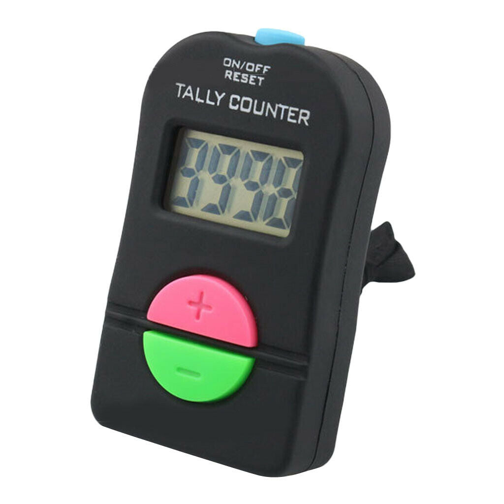 Electronic Digital Hand Tally Counter Clickers Count Up & Down 4 figures